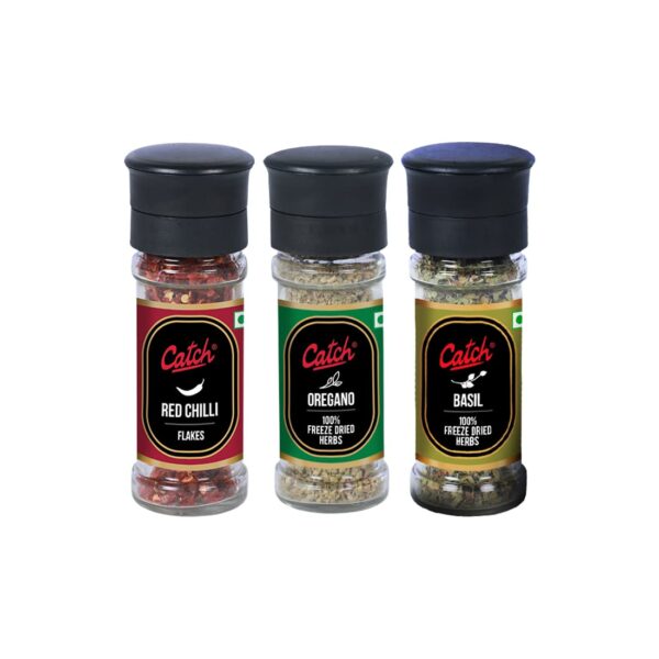 Catch Red Chilli Flakes + Oregano + Basil Combo