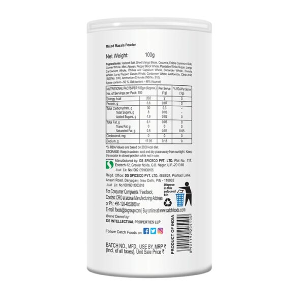Catch Sprinkles Chat Masala, 100g - Image 2