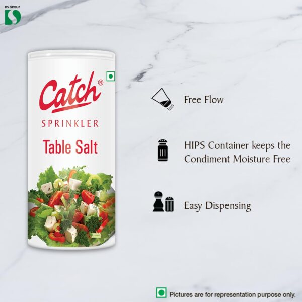 Catch Sprinklers Iodized Table Salt, 200g - Image 3