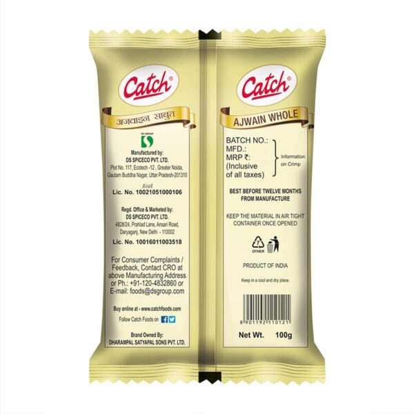Catch Ajwain Whole | Carom Seed 100g - Image 2