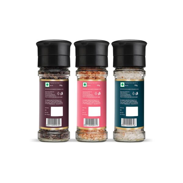 Catch Grinder Pink Rock Salt 100 GMS + Grinder Black Salt 100 GMS+ Grinder Crystal Rock Salt 100 GMS - Image 2