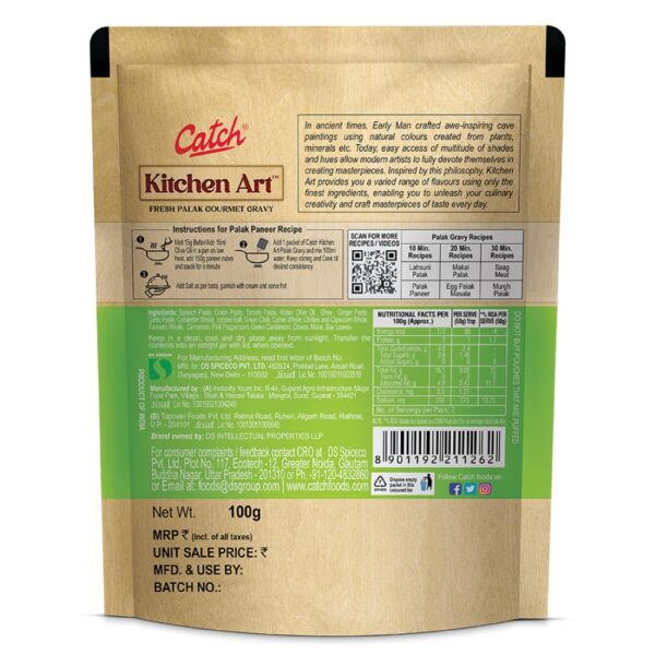 Catch Ready to Cook Palak Gravy 100g| Spice Mix| Easy to Cook - Image 7