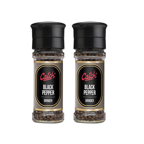 CATCH Grinder Black Pepper 50 GM - Pack of 2(100 GMS)