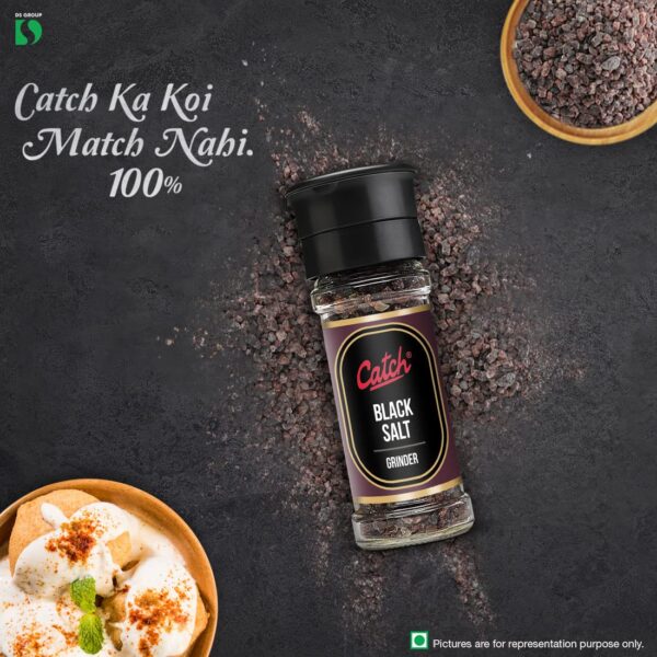 Catch Grinder Black Salt 100 GM - Pack of 2(200 GMS) - Image 2