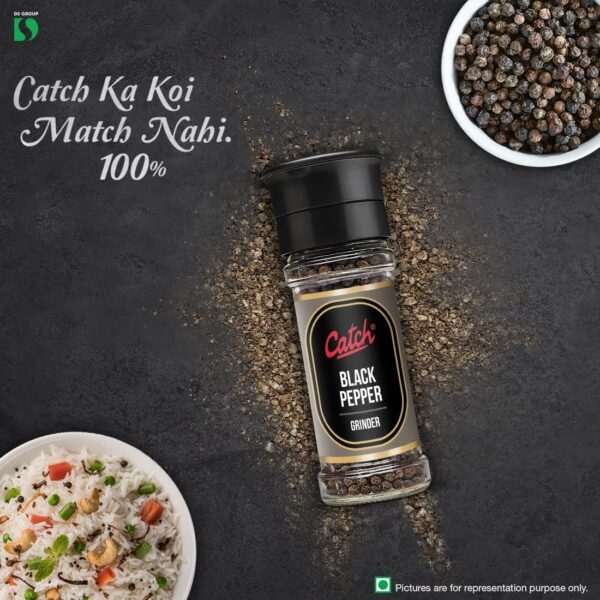 CATCH Grinder Black Pepper 50 GM - Pack of 2(100 GMS) - Image 2
