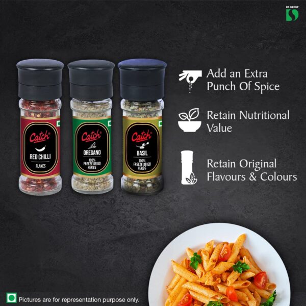 Catch Red Chilli Flakes + Oregano + Basil Combo - Image 3