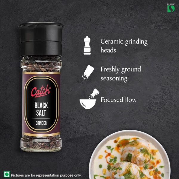 Catch Grinder Black Salt 100 GM - Pack of 2(200 GMS) - Image 3