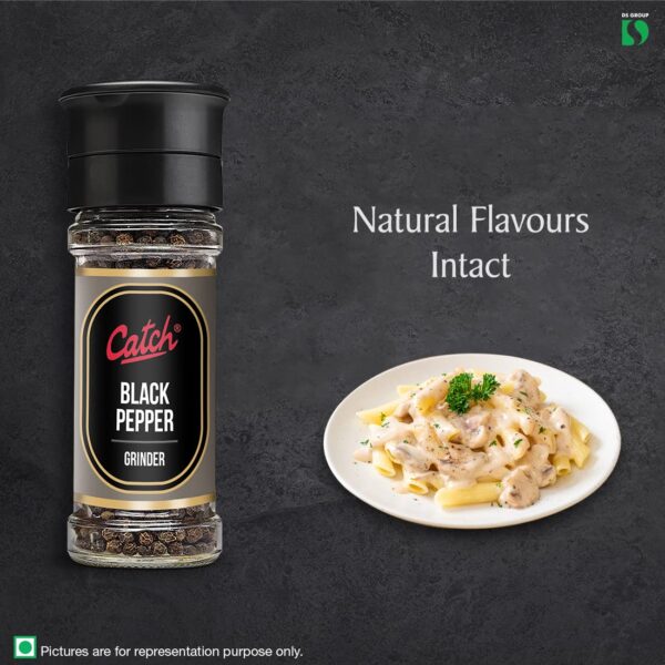 CATCH Grinder Black Pepper 50 GM - Pack of 2(100 GMS) - Image 4